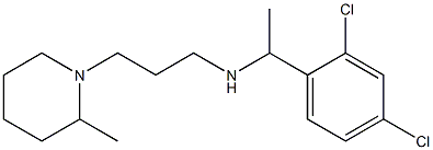[1-(2,4-dichlorophenyl)ethyl][3-(2-methylpiperidin-1-yl)propyl]amine 구조식 이미지