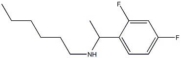 [1-(2,4-difluorophenyl)ethyl](hexyl)amine Structure