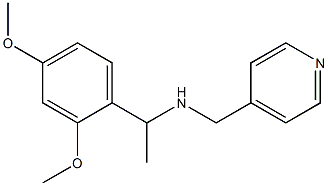 [1-(2,4-dimethoxyphenyl)ethyl](pyridin-4-ylmethyl)amine Structure