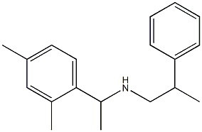 [1-(2,4-dimethylphenyl)ethyl](2-phenylpropyl)amine 구조식 이미지