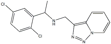 [1-(2,5-dichlorophenyl)ethyl]({[1,2,4]triazolo[3,4-a]pyridin-3-ylmethyl})amine 구조식 이미지