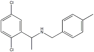 [1-(2,5-dichlorophenyl)ethyl][(4-methylphenyl)methyl]amine Structure