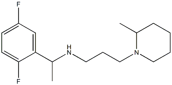 [1-(2,5-difluorophenyl)ethyl][3-(2-methylpiperidin-1-yl)propyl]amine 구조식 이미지