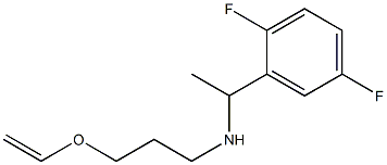 [1-(2,5-difluorophenyl)ethyl][3-(ethenyloxy)propyl]amine Structure