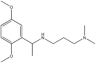 [1-(2,5-dimethoxyphenyl)ethyl][3-(dimethylamino)propyl]amine Structure