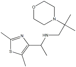 [1-(2,5-dimethyl-1,3-thiazol-4-yl)ethyl][2-methyl-2-(morpholin-4-yl)propyl]amine Structure