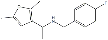 [1-(2,5-dimethylfuran-3-yl)ethyl][(4-fluorophenyl)methyl]amine Structure