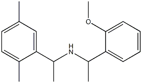 [1-(2,5-dimethylphenyl)ethyl][1-(2-methoxyphenyl)ethyl]amine Structure