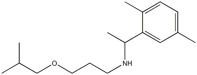 [1-(2,5-dimethylphenyl)ethyl][3-(2-methylpropoxy)propyl]amine Structure