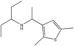 [1-(2,5-dimethylthiophen-3-yl)ethyl](pentan-3-yl)amine Structure