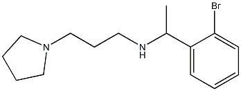 [1-(2-bromophenyl)ethyl][3-(pyrrolidin-1-yl)propyl]amine 구조식 이미지