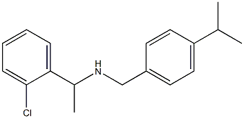 [1-(2-chlorophenyl)ethyl]({[4-(propan-2-yl)phenyl]methyl})amine Structure