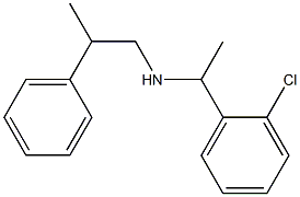 [1-(2-chlorophenyl)ethyl](2-phenylpropyl)amine Structure