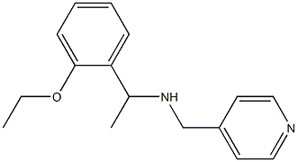 [1-(2-ethoxyphenyl)ethyl](pyridin-4-ylmethyl)amine Structure