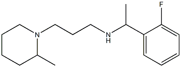 [1-(2-fluorophenyl)ethyl][3-(2-methylpiperidin-1-yl)propyl]amine Structure