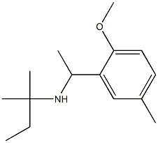 [1-(2-methoxy-5-methylphenyl)ethyl](2-methylbutan-2-yl)amine 구조식 이미지