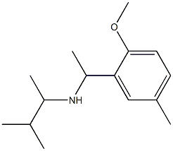 [1-(2-methoxy-5-methylphenyl)ethyl](3-methylbutan-2-yl)amine Structure