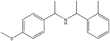 [1-(2-methylphenyl)ethyl]({1-[4-(methylsulfanyl)phenyl]ethyl})amine Structure