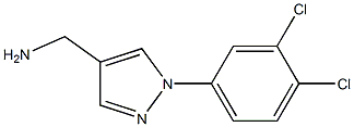 [1-(3,4-dichlorophenyl)-1H-pyrazol-4-yl]methylamine 구조식 이미지