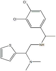 [1-(3,4-dichlorophenyl)ethyl][2-(dimethylamino)-2-(thiophen-2-yl)ethyl]amine Structure