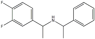 [1-(3,4-difluorophenyl)ethyl](1-phenylethyl)amine Structure