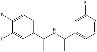 [1-(3,4-difluorophenyl)ethyl][1-(3-fluorophenyl)ethyl]amine Structure