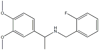 [1-(3,4-dimethoxyphenyl)ethyl][(2-fluorophenyl)methyl]amine Structure