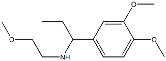 [1-(3,4-dimethoxyphenyl)propyl](2-methoxyethyl)amine Structure