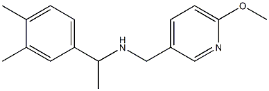 [1-(3,4-dimethylphenyl)ethyl][(6-methoxypyridin-3-yl)methyl]amine Structure