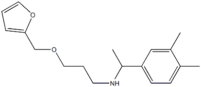 [1-(3,4-dimethylphenyl)ethyl][3-(furan-2-ylmethoxy)propyl]amine 구조식 이미지