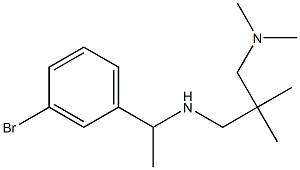 [1-(3-bromophenyl)ethyl]({2-[(dimethylamino)methyl]-2-methylpropyl})amine 구조식 이미지