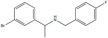 [1-(3-bromophenyl)ethyl][(4-fluorophenyl)methyl]amine Structure