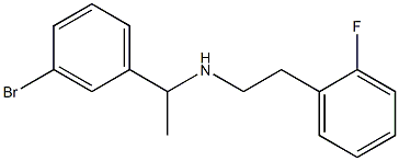 [1-(3-bromophenyl)ethyl][2-(2-fluorophenyl)ethyl]amine 구조식 이미지