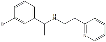 [1-(3-bromophenyl)ethyl][2-(pyridin-2-yl)ethyl]amine Structure