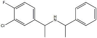 [1-(3-chloro-4-fluorophenyl)ethyl](1-phenylethyl)amine 구조식 이미지