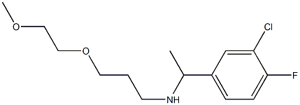 [1-(3-chloro-4-fluorophenyl)ethyl][3-(2-methoxyethoxy)propyl]amine 구조식 이미지