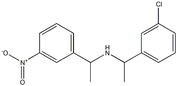 [1-(3-chlorophenyl)ethyl][1-(3-nitrophenyl)ethyl]amine 구조식 이미지