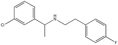 [1-(3-chlorophenyl)ethyl][2-(4-fluorophenyl)ethyl]amine Structure