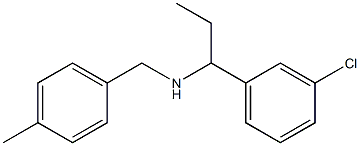 [1-(3-chlorophenyl)propyl][(4-methylphenyl)methyl]amine Structure