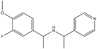 [1-(3-fluoro-4-methoxyphenyl)ethyl][1-(pyridin-4-yl)ethyl]amine Structure