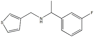 [1-(3-fluorophenyl)ethyl](thiophen-3-ylmethyl)amine Structure