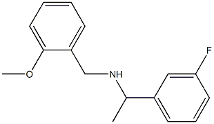 [1-(3-fluorophenyl)ethyl][(2-methoxyphenyl)methyl]amine 구조식 이미지