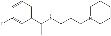 [1-(3-fluorophenyl)ethyl][3-(piperidin-1-yl)propyl]amine Structure