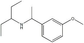 [1-(3-methoxyphenyl)ethyl](pentan-3-yl)amine Structure
