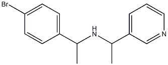 [1-(4-bromophenyl)ethyl][1-(pyridin-3-yl)ethyl]amine Structure