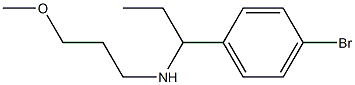 [1-(4-bromophenyl)propyl](3-methoxypropyl)amine 구조식 이미지