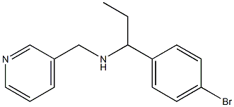 [1-(4-bromophenyl)propyl](pyridin-3-ylmethyl)amine Structure