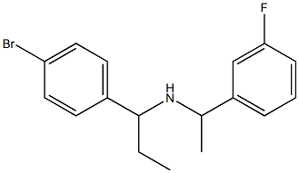 [1-(4-bromophenyl)propyl][1-(3-fluorophenyl)ethyl]amine 구조식 이미지