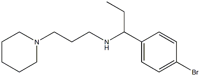 [1-(4-bromophenyl)propyl][3-(piperidin-1-yl)propyl]amine Structure