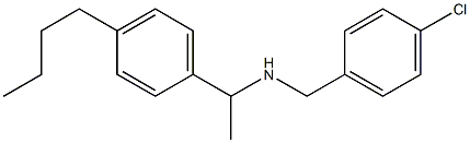 [1-(4-butylphenyl)ethyl][(4-chlorophenyl)methyl]amine Structure